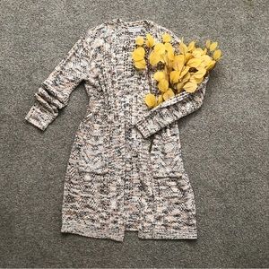 Knox rose open crochet cardigan duster